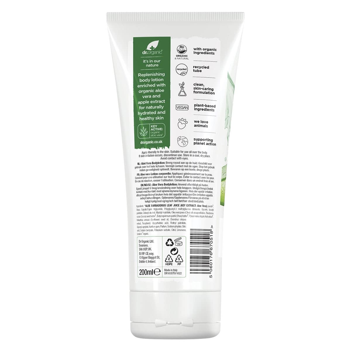 Thumbnail Dr Organic Aloe Vera Body Lotion 200ml