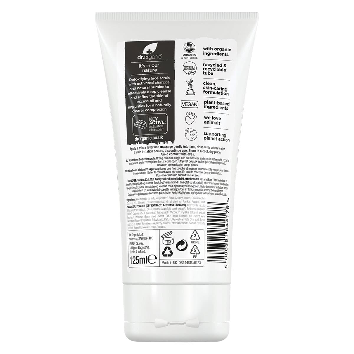 Thumbnail Dr Organic Charcoal Face Scrub 125ml