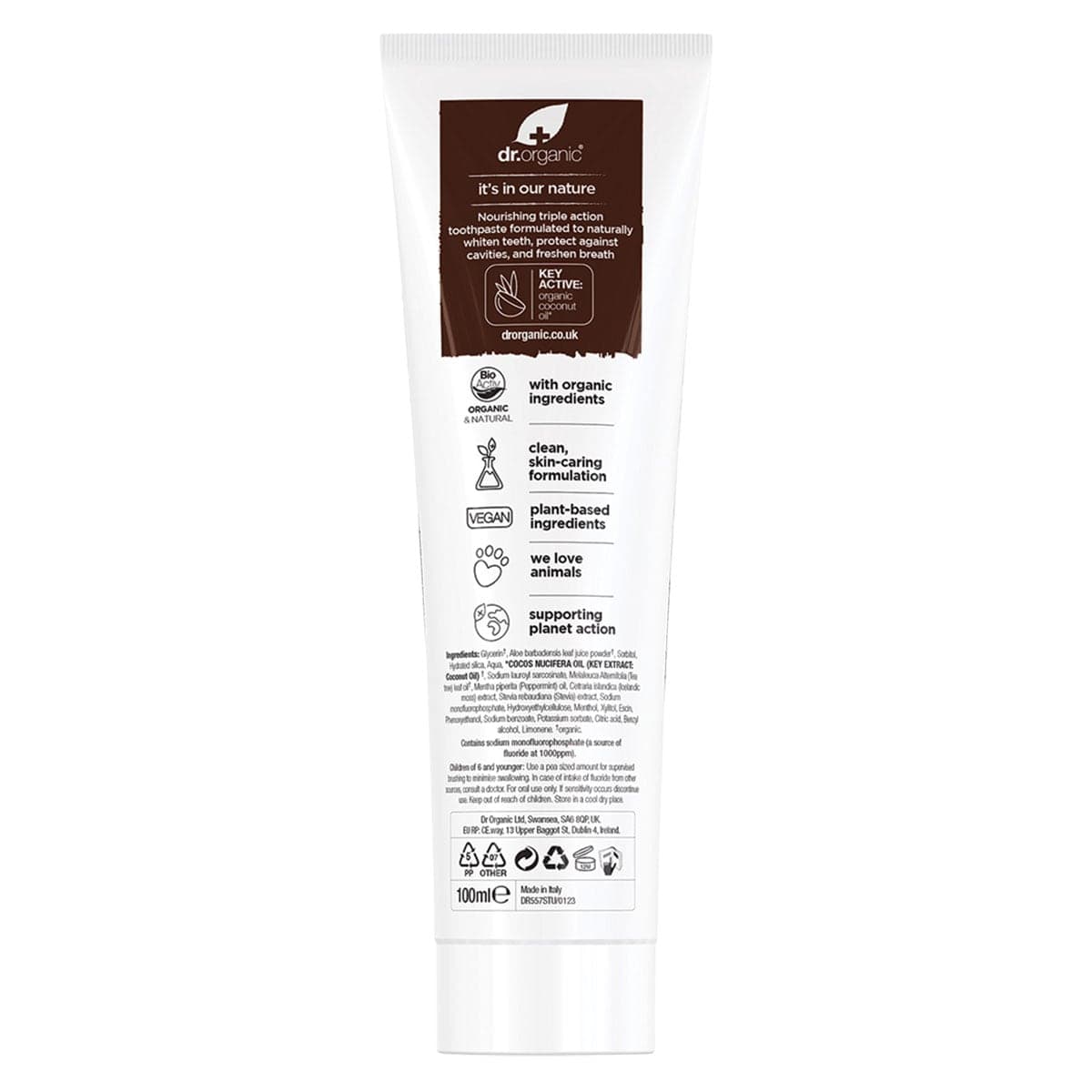 Thumbnail Dr Organic Coconut Oil Toothpaste 100ml