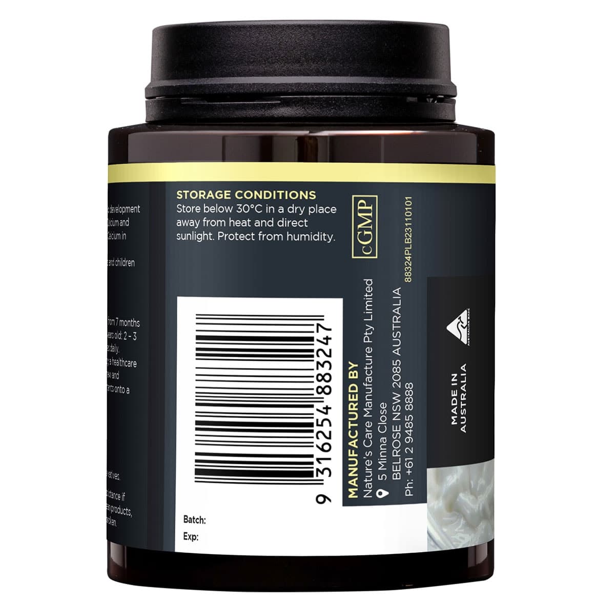 Thumbnail Nature's Care Pro Kids Milk Calcium 60 Capsules