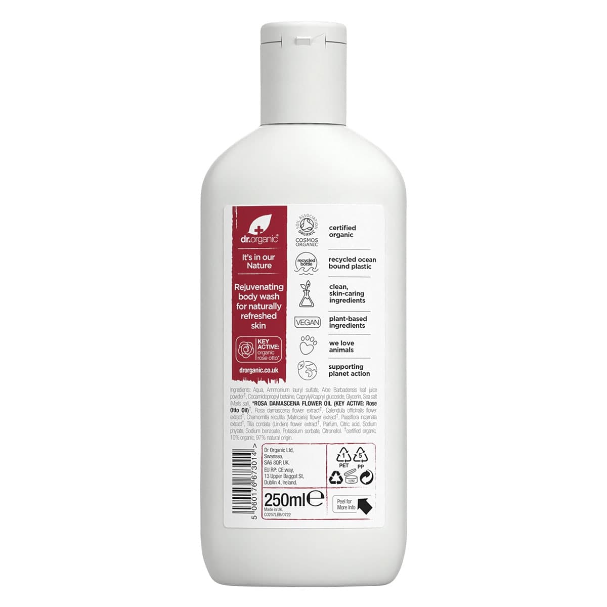 Thumbnail Dr Organic Rose Otto Body Wash 250ml