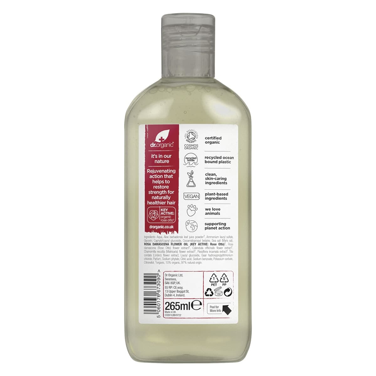 Thumbnail Dr Organic Rose Otto Shampoo 265ml