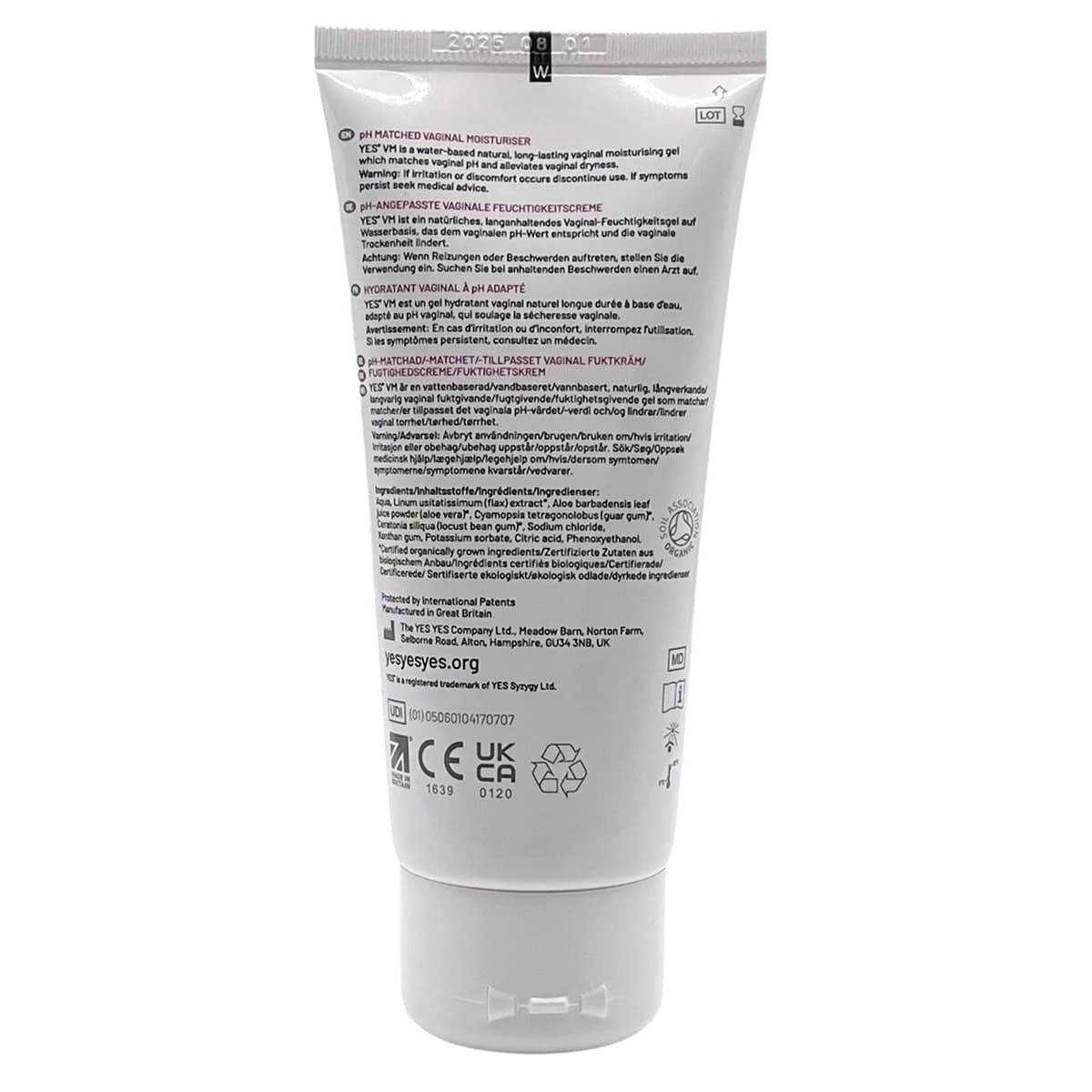 Thumbnail Yes Organic Lubricants VM Vaginal Moisturiser 100ml