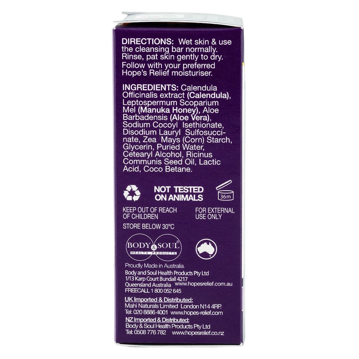 Thumbnail Hopes Relief Soap Free Cleansing Bar 110g
