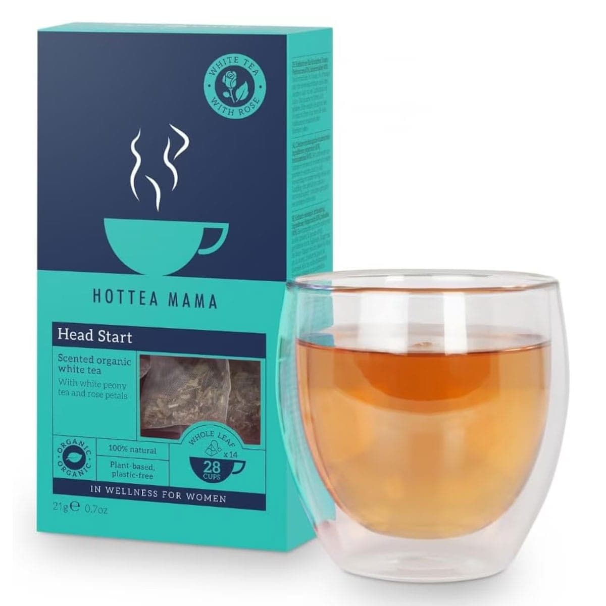 Thumbnail Hottea Mama Organic Head Start White Tea 14 Pack