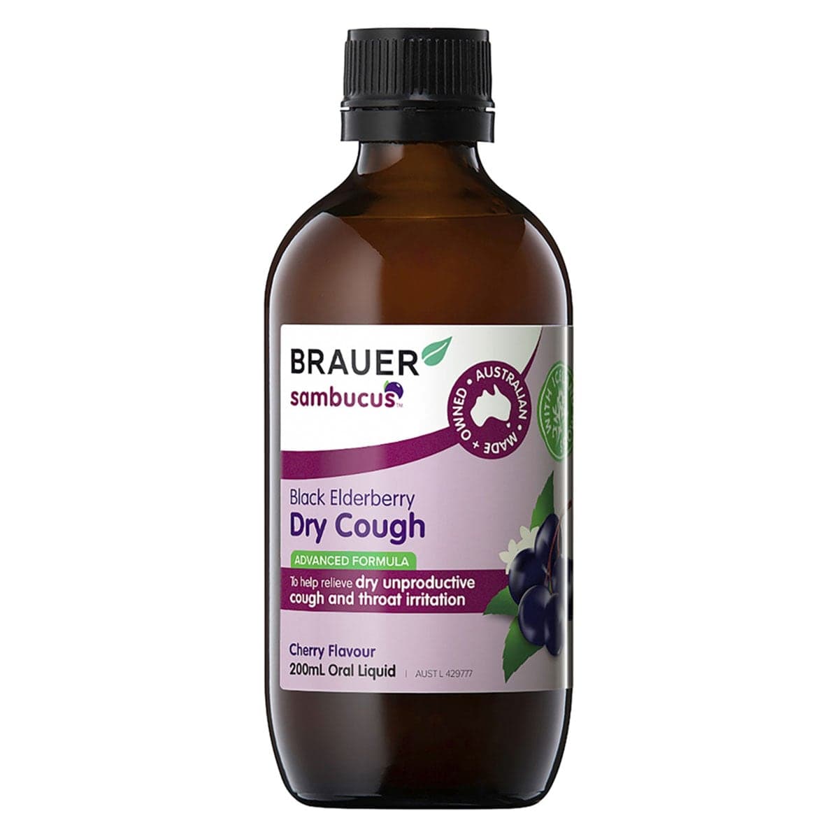 Thumbnail Brauer Black Elderberry Dry Cough 200ml
