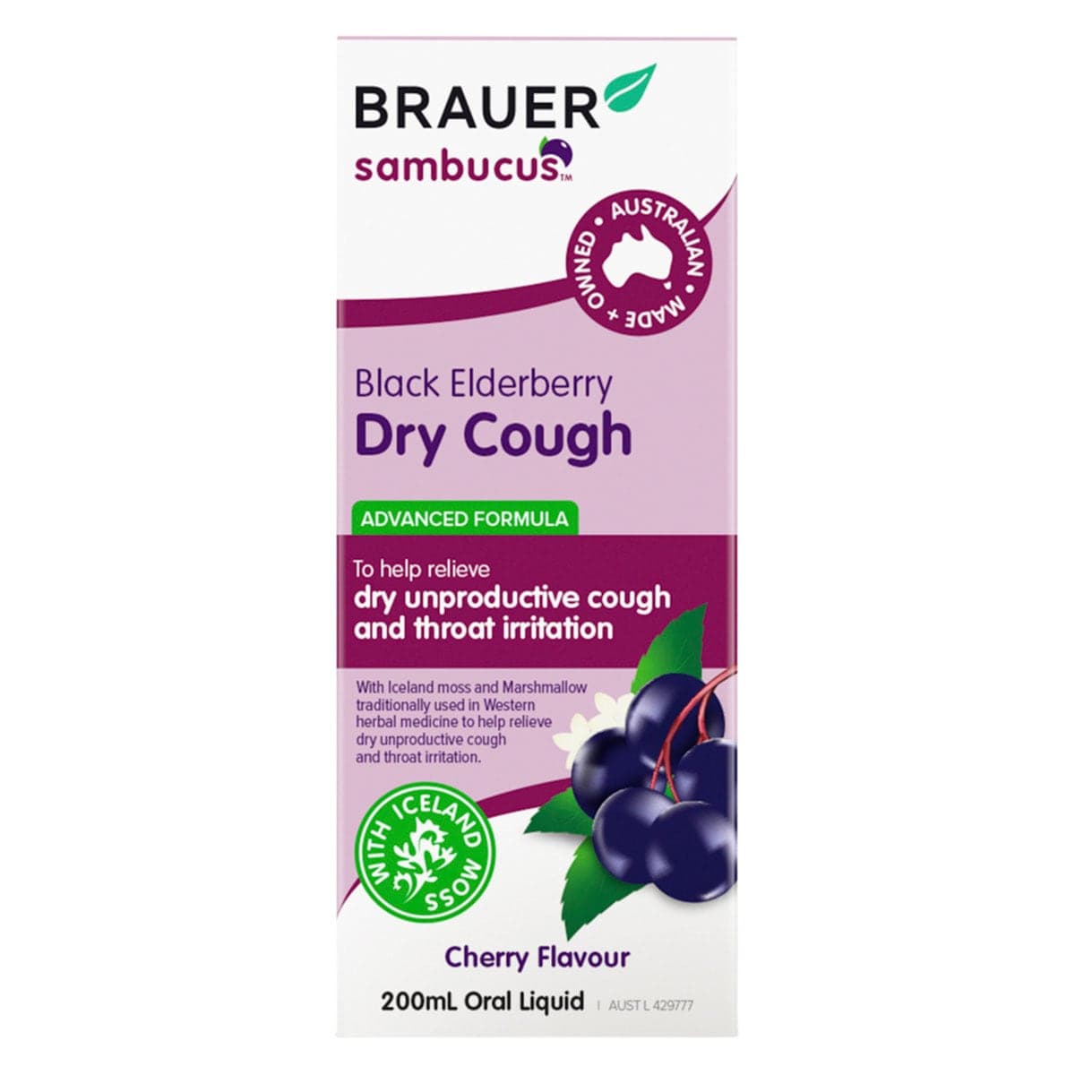 Thumbnail Brauer Black Elderberry Dry Cough 200ml