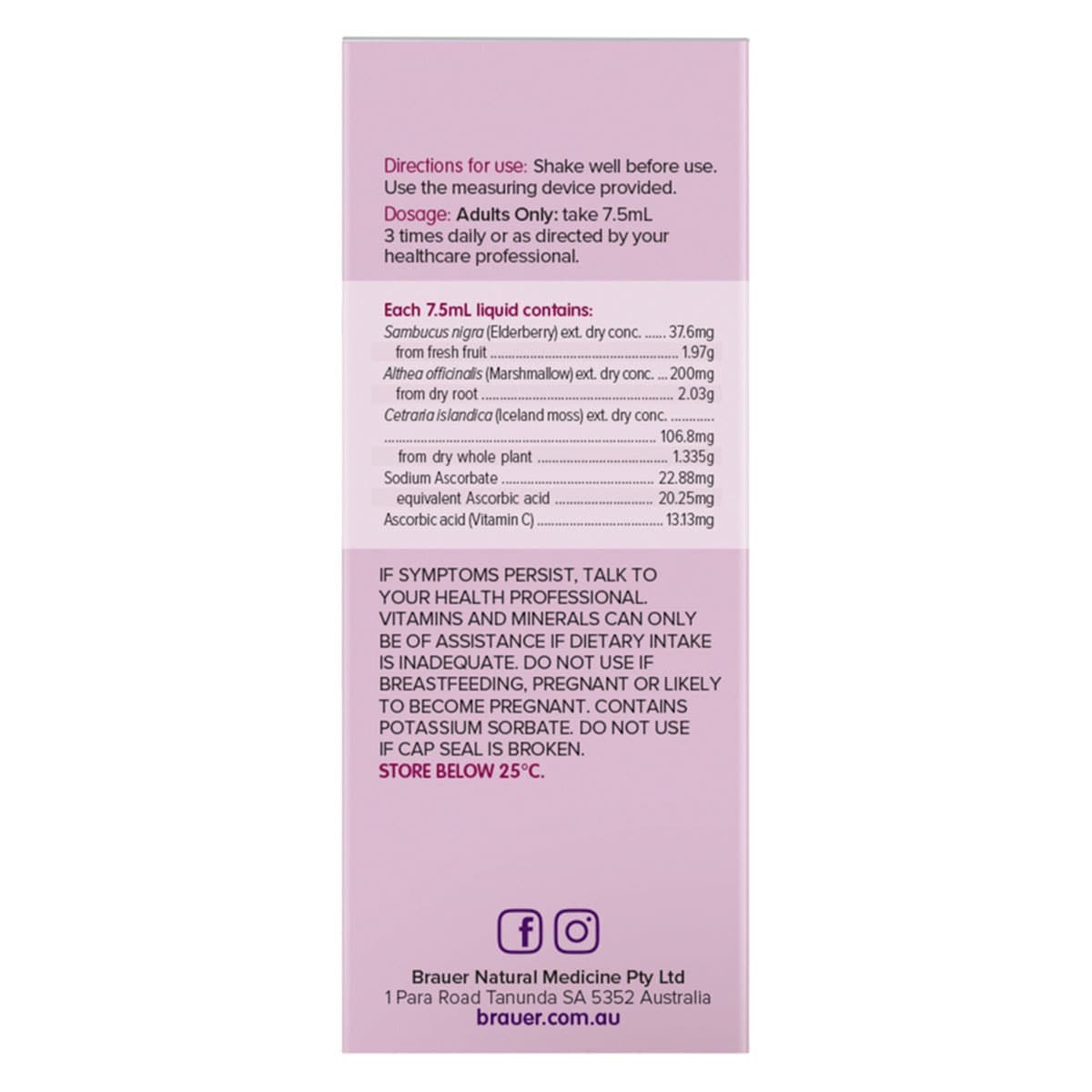Thumbnail Brauer Black Elderberry Dry Cough 200ml