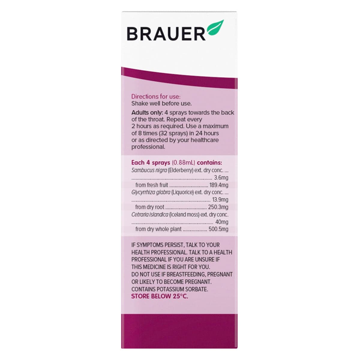 Thumbnail Brauer Sore Throat Spray 50ml