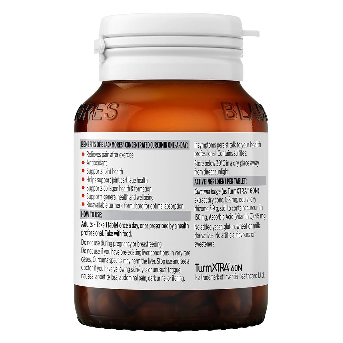 Thumbnail Blackmores Concentrated Curcumin One-A-Day 30 Tablets
