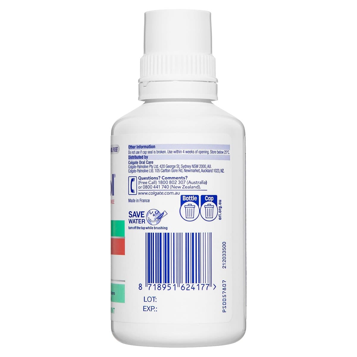Thumbnail Colgate Savacol Antiseptic Mouth & Throat Rinse Alcohol Free Mint 0.2% 300ml