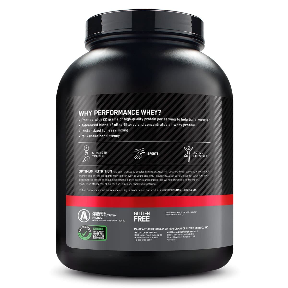 Thumbnail Optimum Nutrition Performance Whey Protein Vanilla 1.95Kg