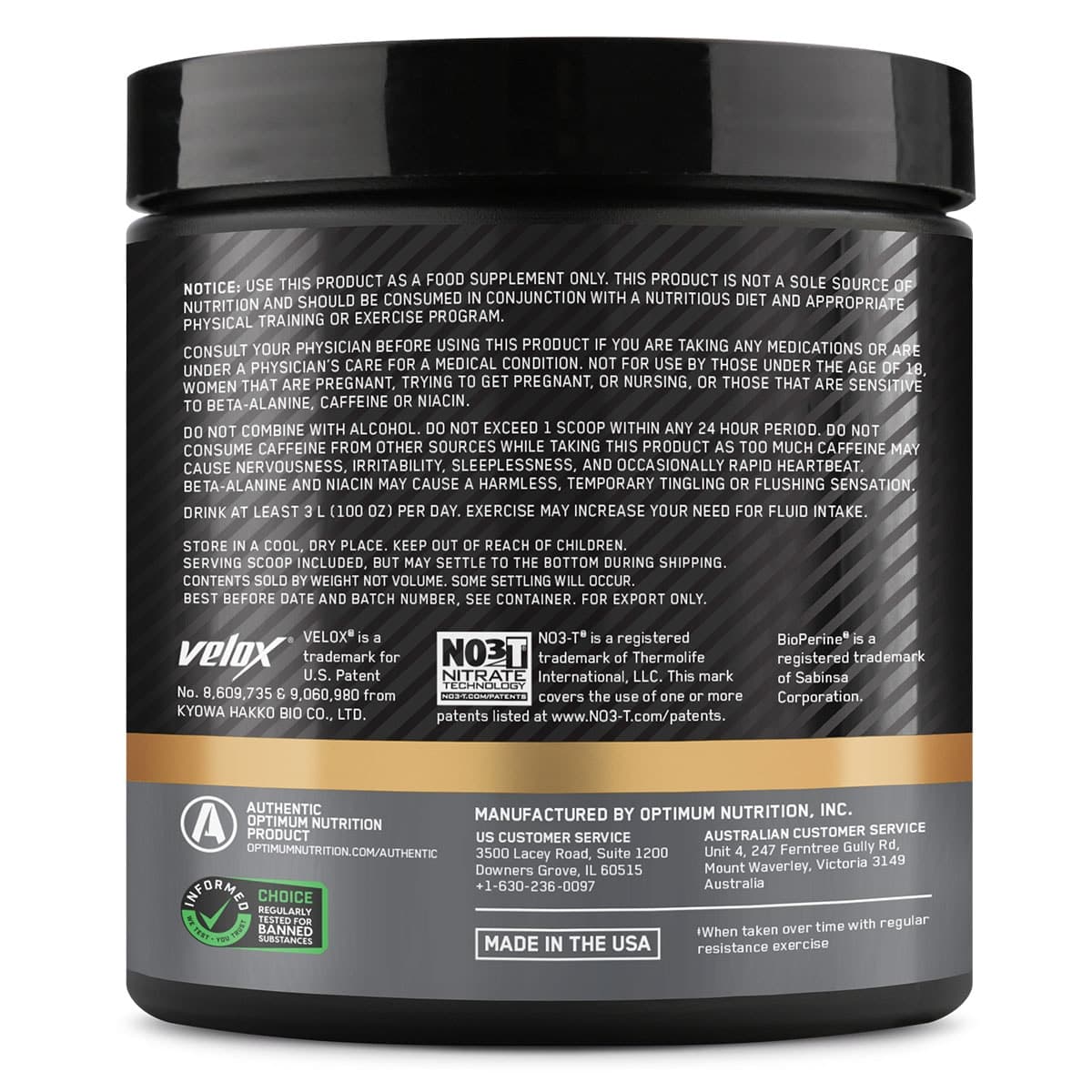 Thumbnail Optimum Nutrition Performance Pre-Workout Kiwi Strawberry 285g