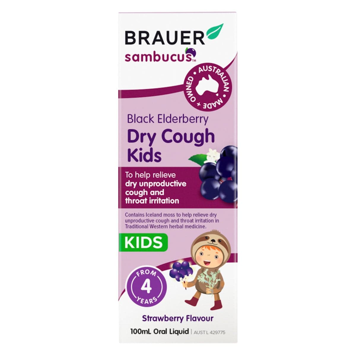 Thumbnail Brauer Black Elderberry Dry Cough Kids 100ml