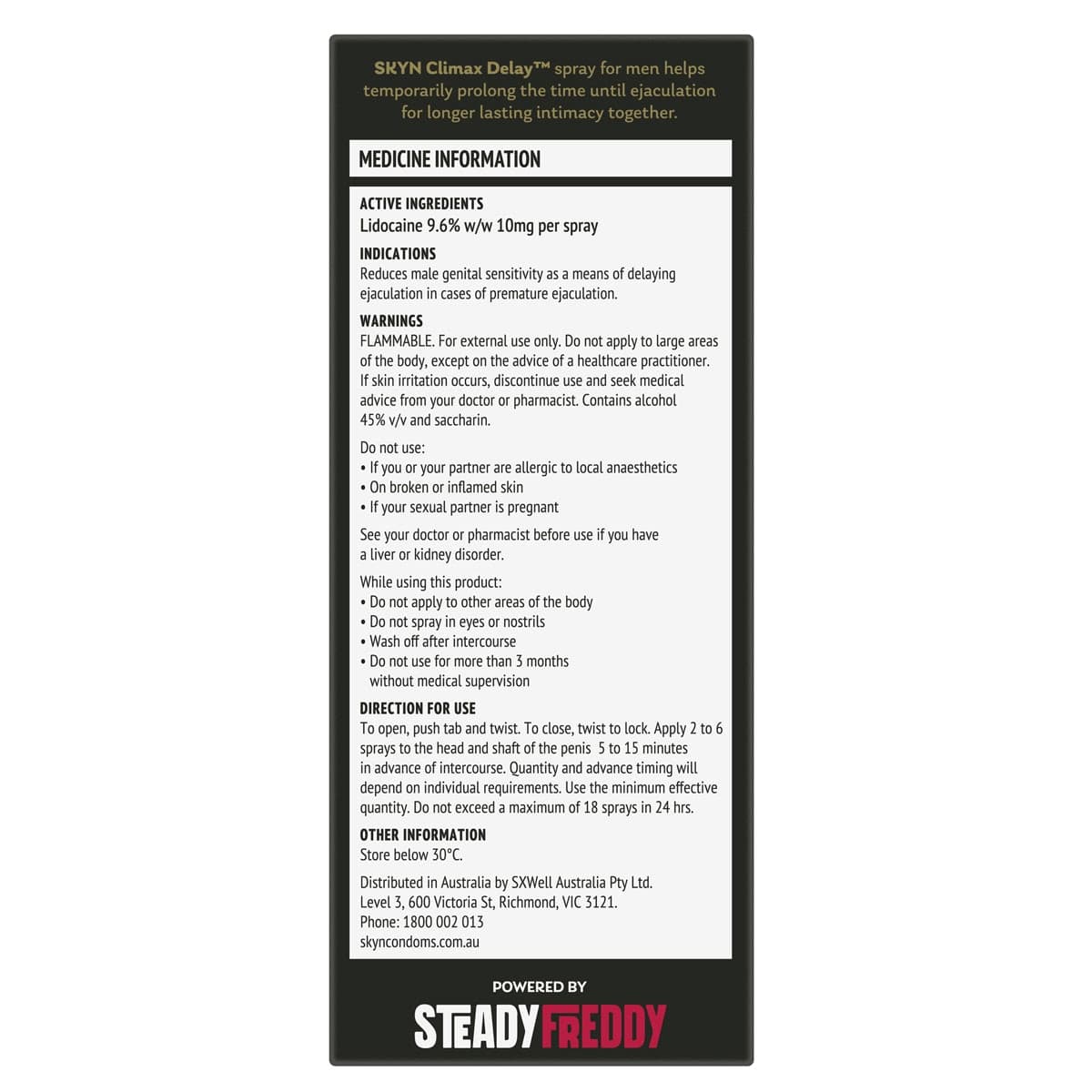 Thumbnail SKYN Climax Delay Spray 10g