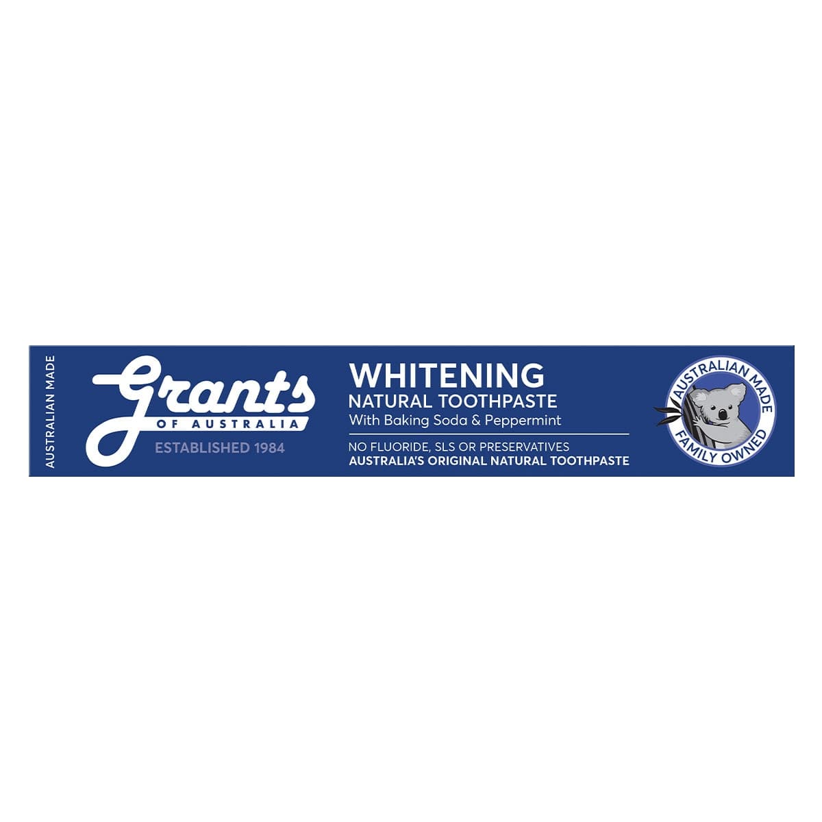 Thumbnail Grants Natural Whitening Toothpaste with Baking Soda 110g