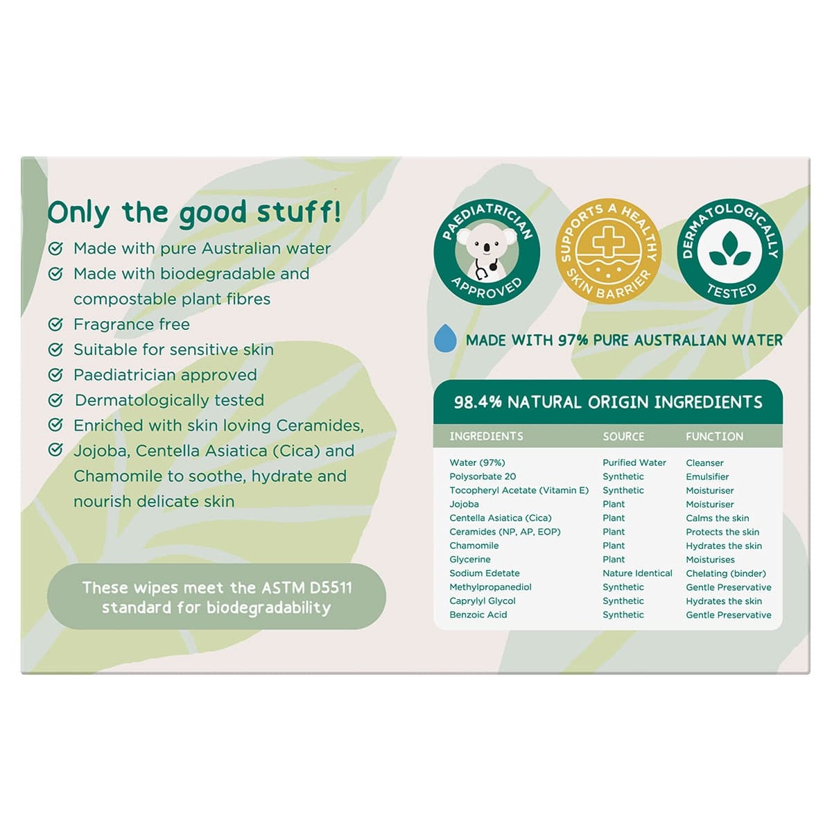 Thumbnail GAIA Biodegradable Water Wipes 280 Pack