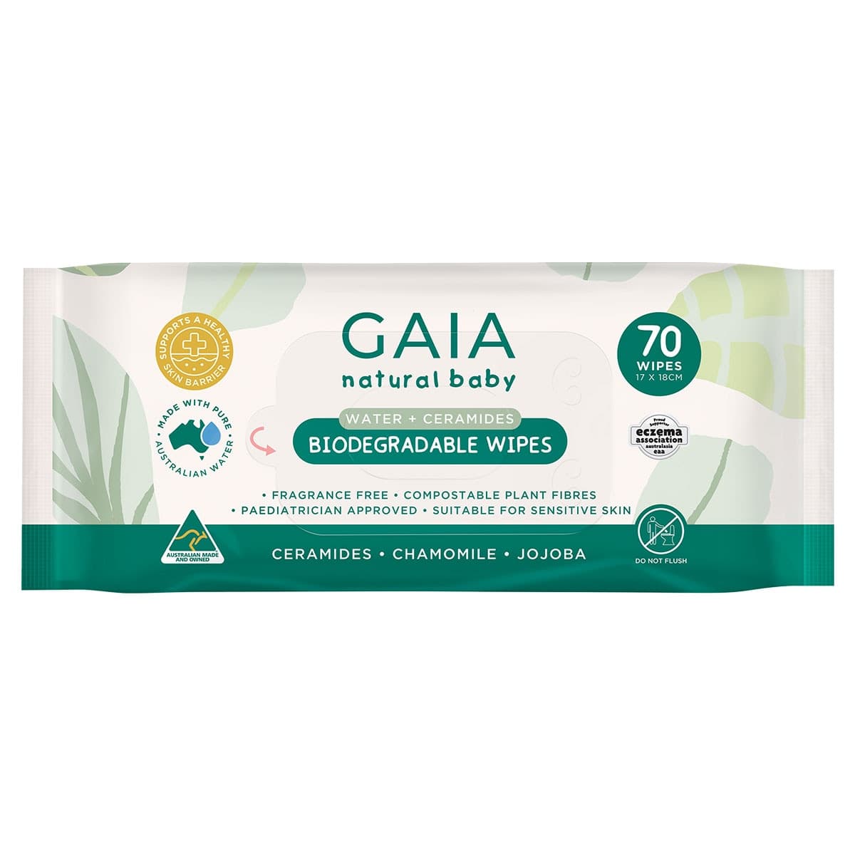 Thumbnail GAIA Biodegradable Water Wipes 70 Pack
