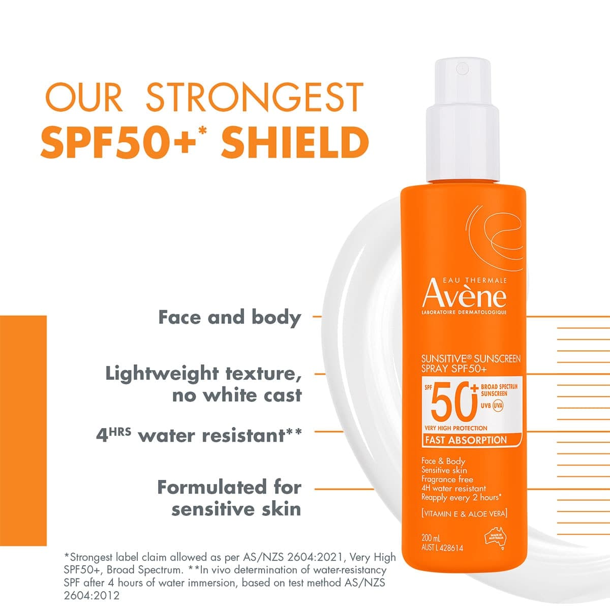 Thumbnail Avene Sunsitive Sunscreen Spray SPF50+ - 200ml