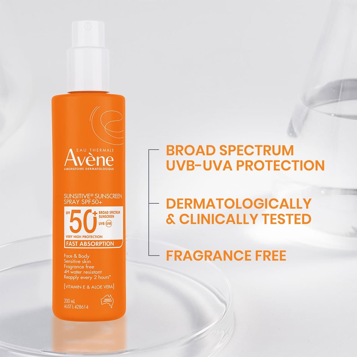 Thumbnail Avene Sunsitive Sunscreen Spray SPF50+ - 200ml