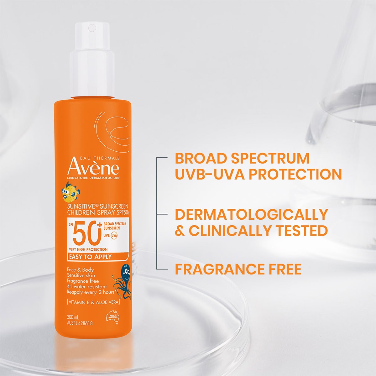 Thumbnail Avene Sunsitive Sunscreen Childrens Spray SPF50+ - 200ml