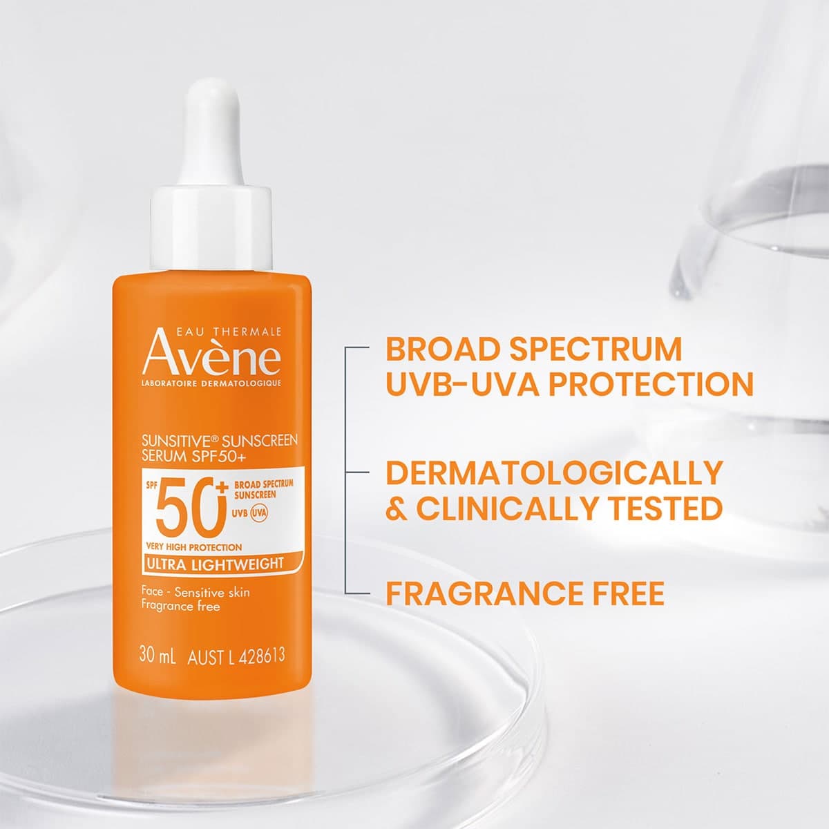 Thumbnail Avene Sunsitive Sunscreen Serum SPF50+ - 30ml
