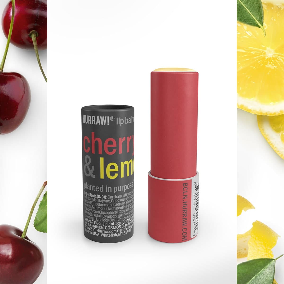 Thumbnail Hurraw Cherry & Lemon Lip Balm 4.8g
