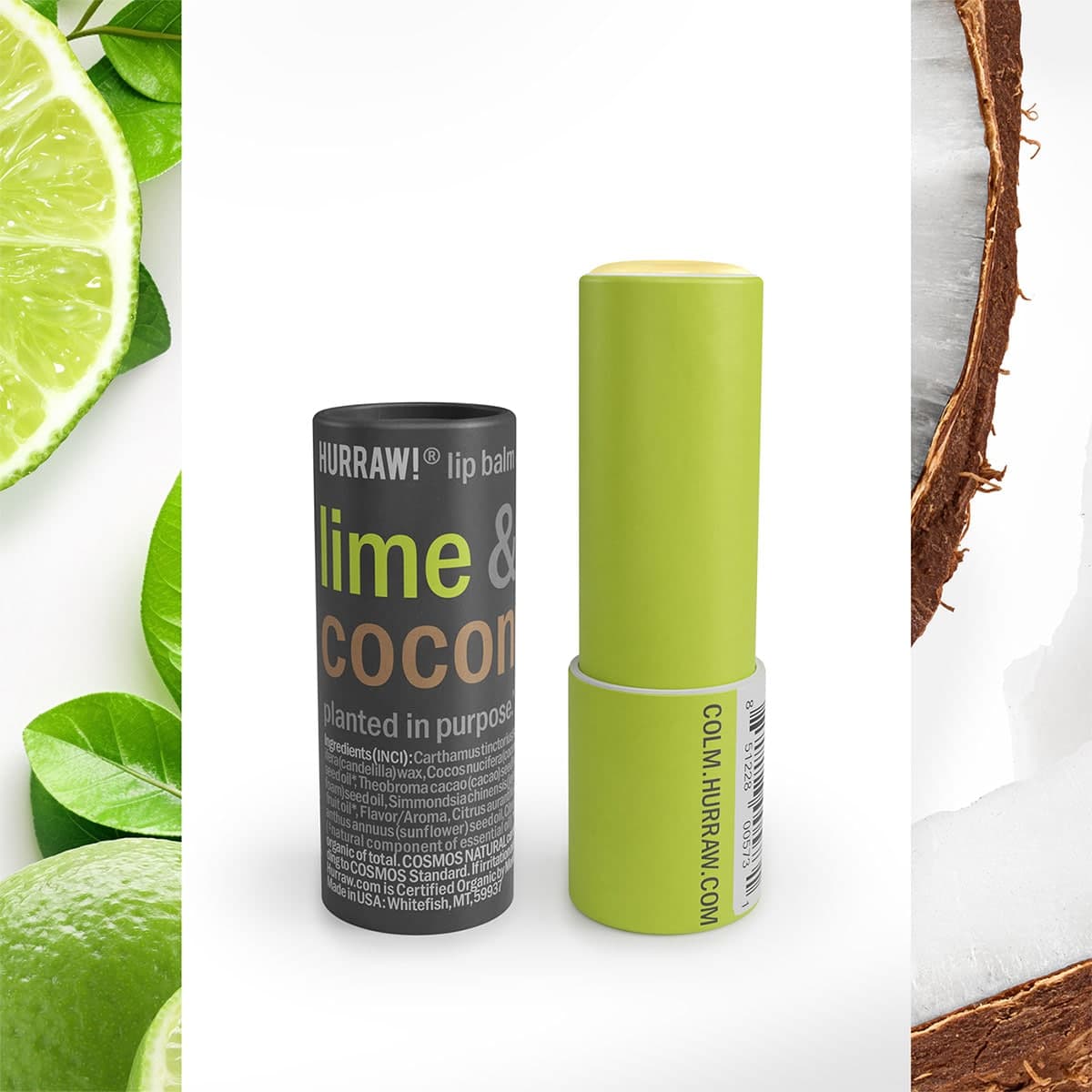 Thumbnail Hurraw Lime & Coconut Lip Balm 4.8g