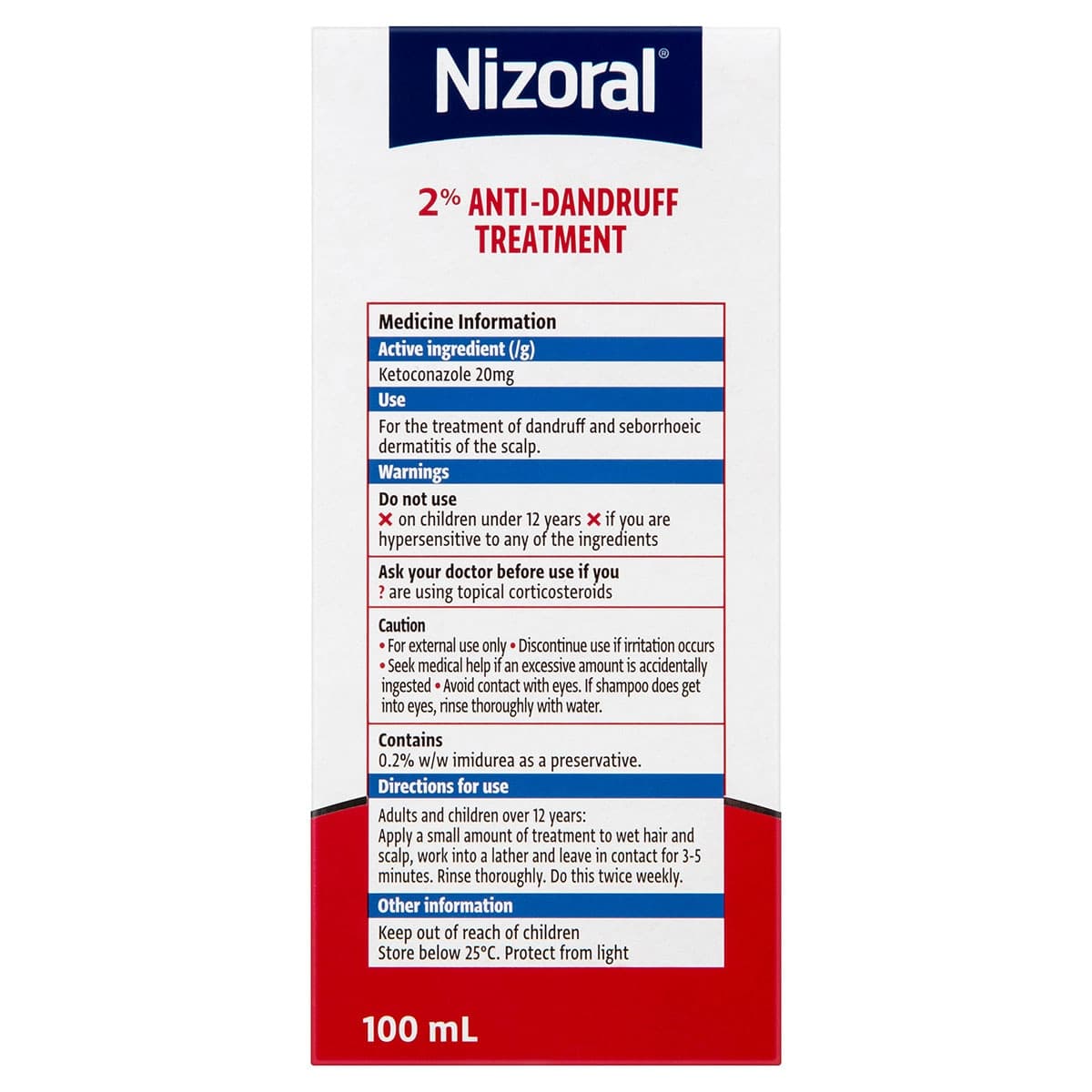 Thumbnail Nizoral Anti-Dandruff Treatment Shampoo 2% 100ml