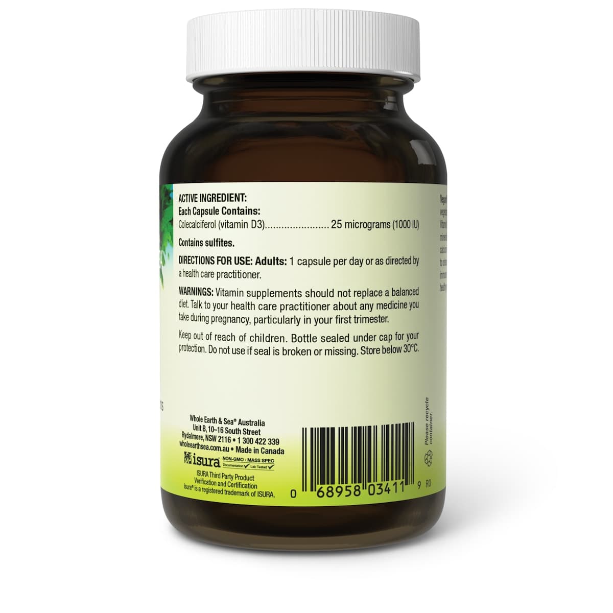 Thumbnail Whole Earth and Sea Vegan Vitamin D3 90 Capsules