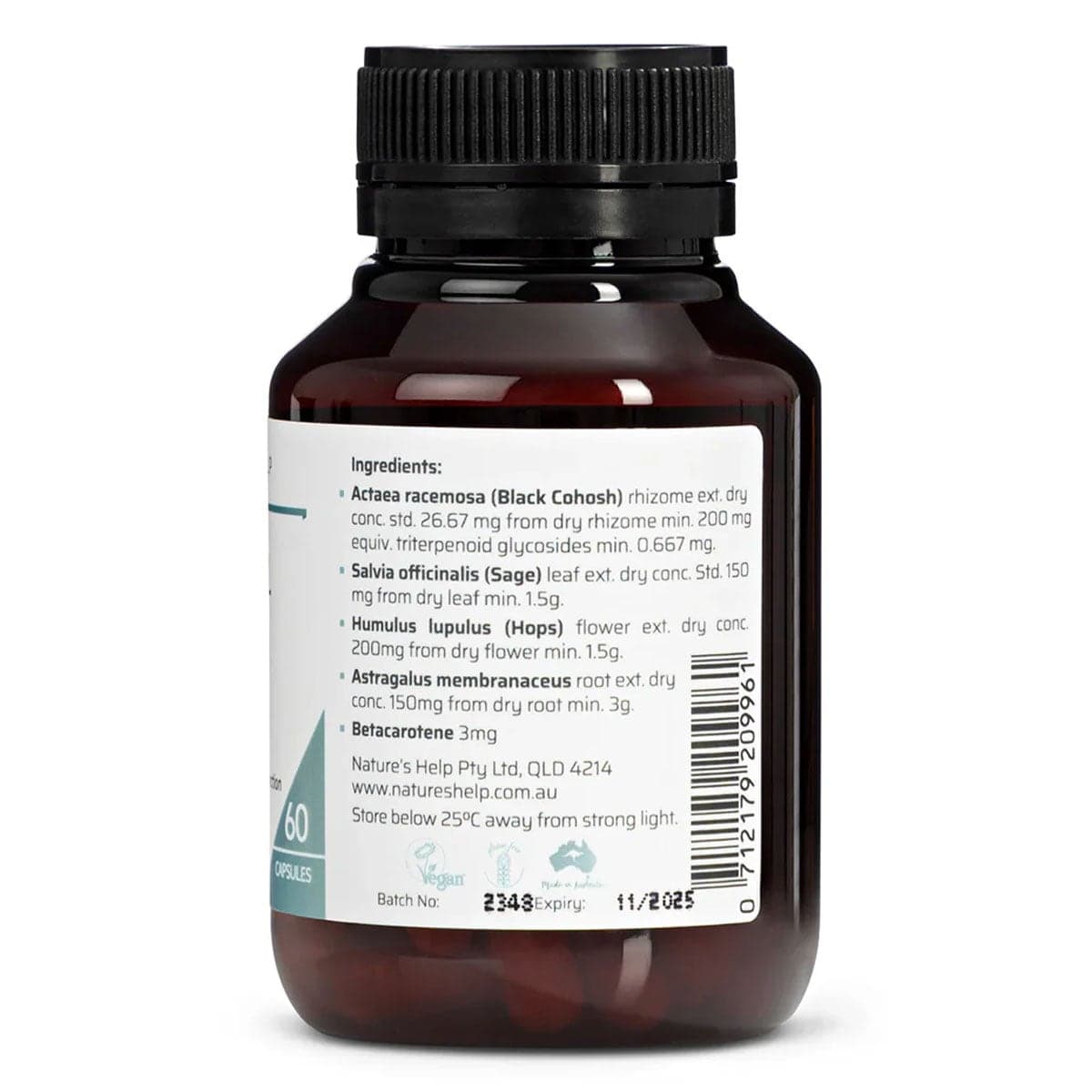 Thumbnail Nature's Help Meno Cool - Hot Flushes 60 Capsules