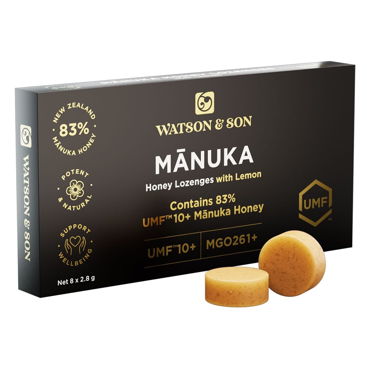 Thumbnail Watson & Son Manuka Honey with Lemon Lozenges 8 Pack