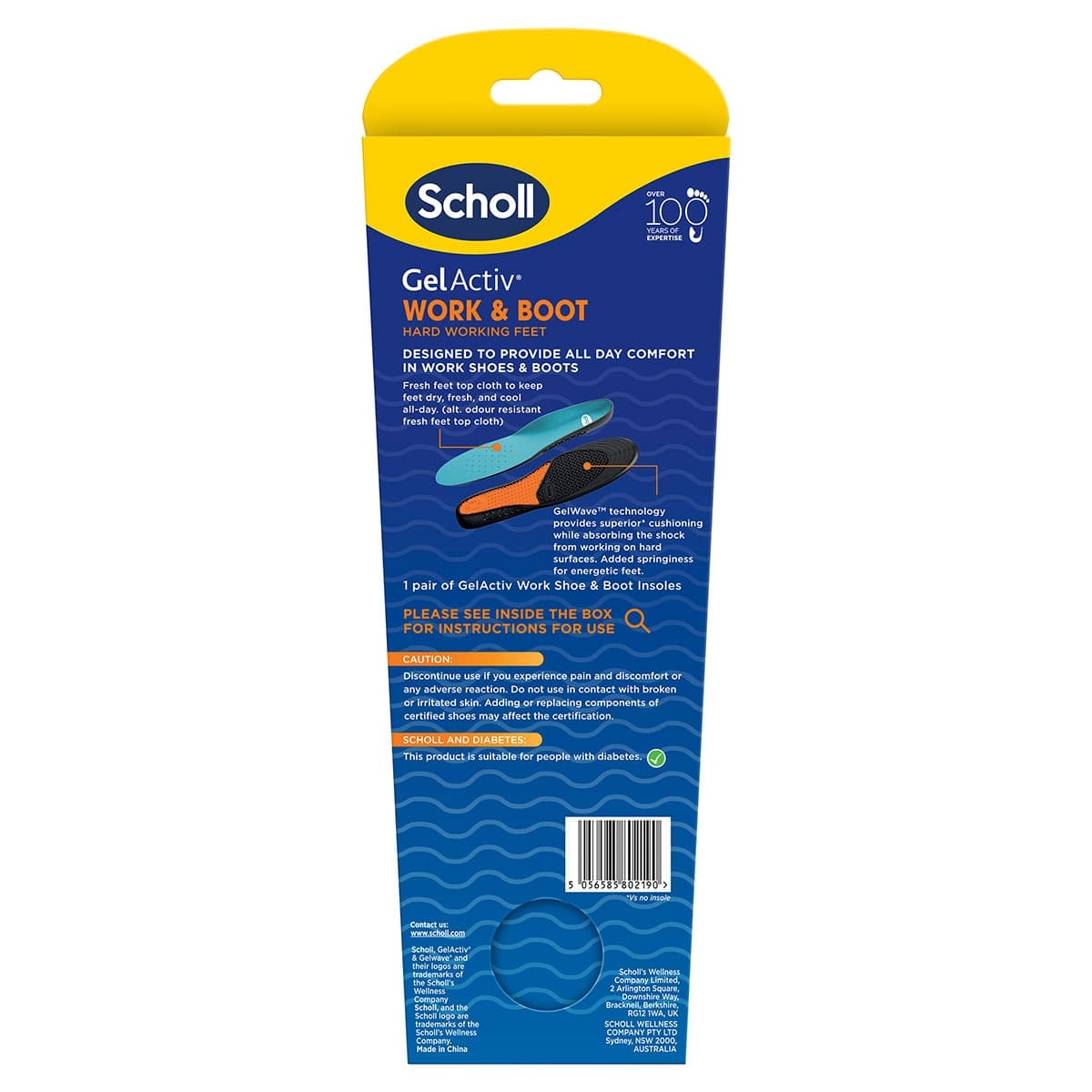 Thumbnail Scholl Gel Activ Work & Boot Insoles Large 1 Pair