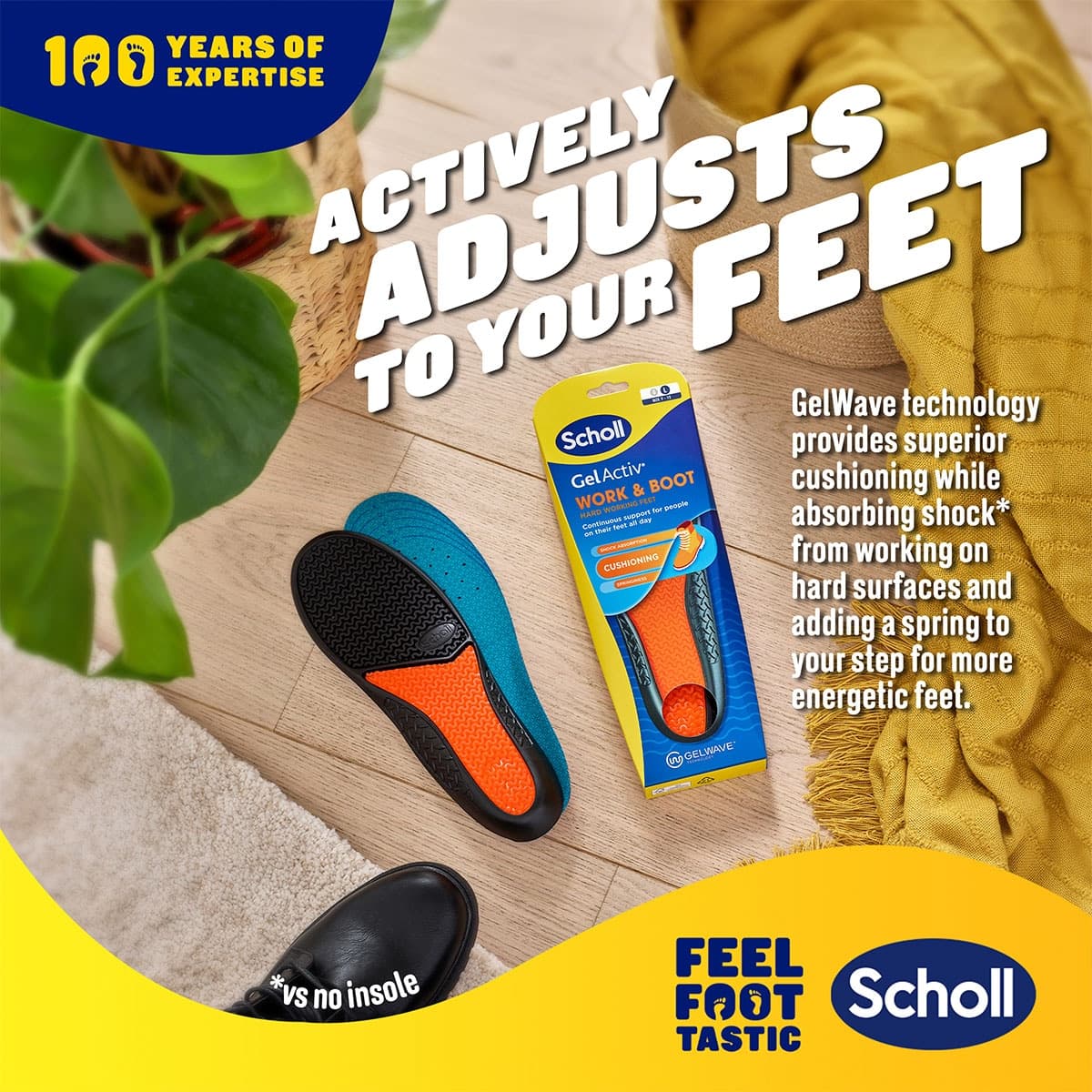 Thumbnail Scholl Gel Activ Work & Boot Insoles Large 1 Pair