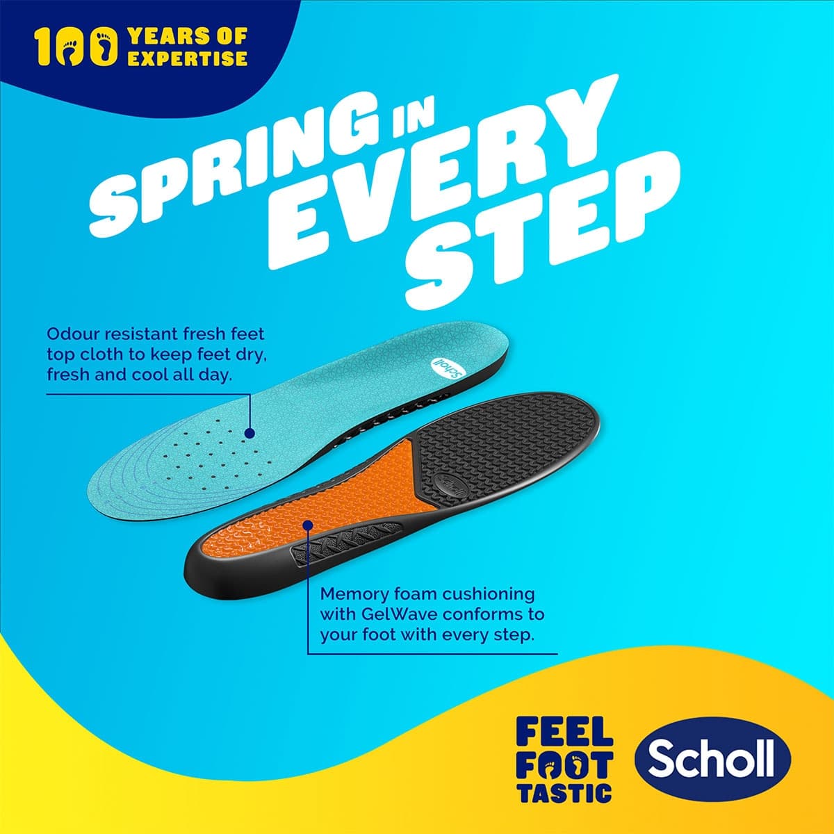Thumbnail Scholl Gel Activ Work & Boot Insoles Large 1 Pair