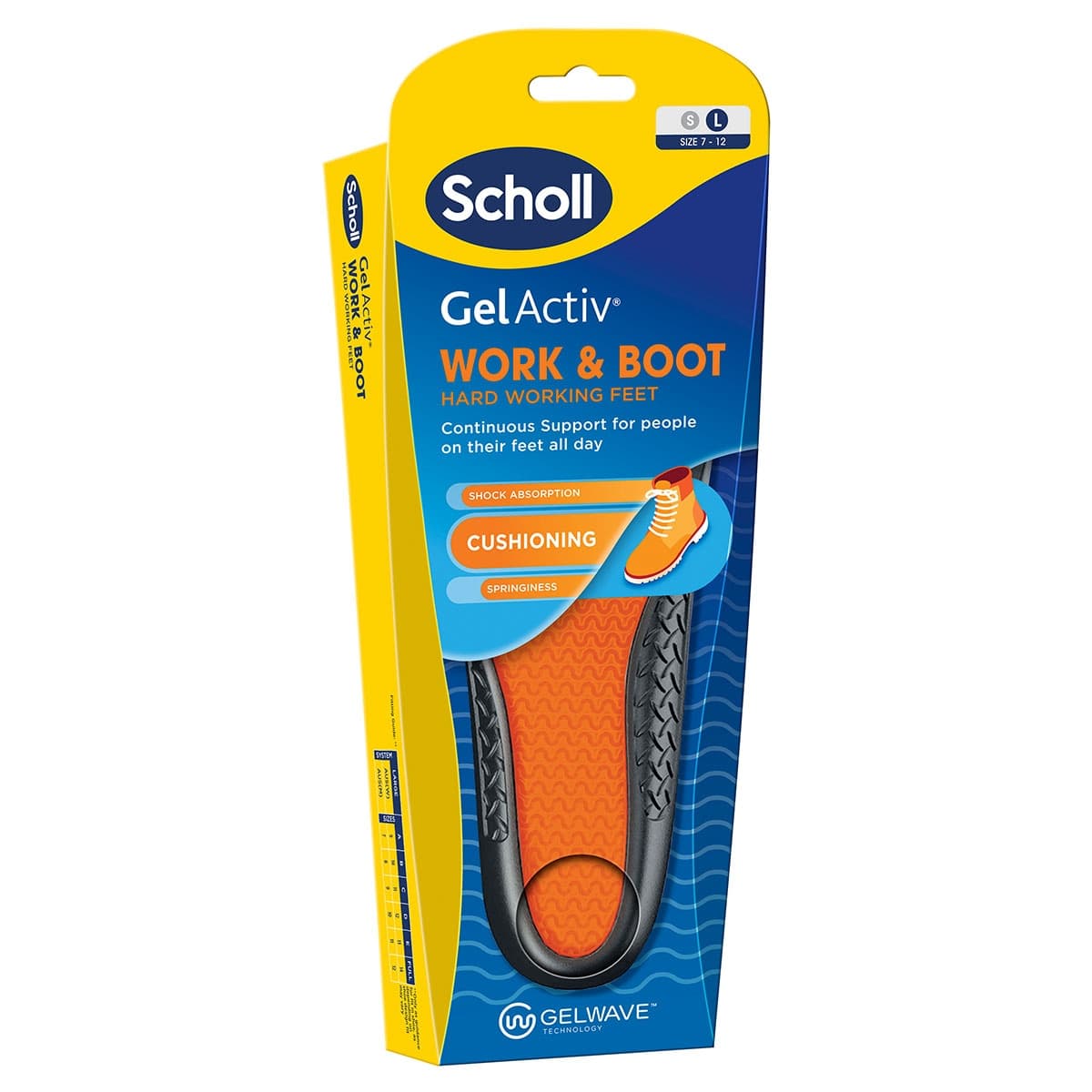 Thumbnail Scholl Gel Activ Work & Boot Insoles Large 1 Pair