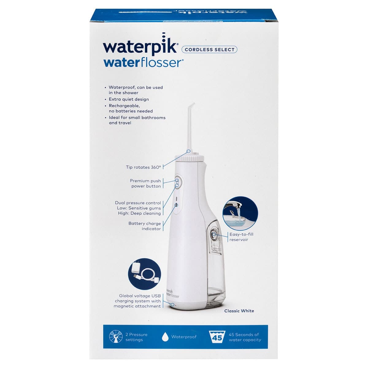 Thumbnail Waterpik Cordless Select Water Flosser White