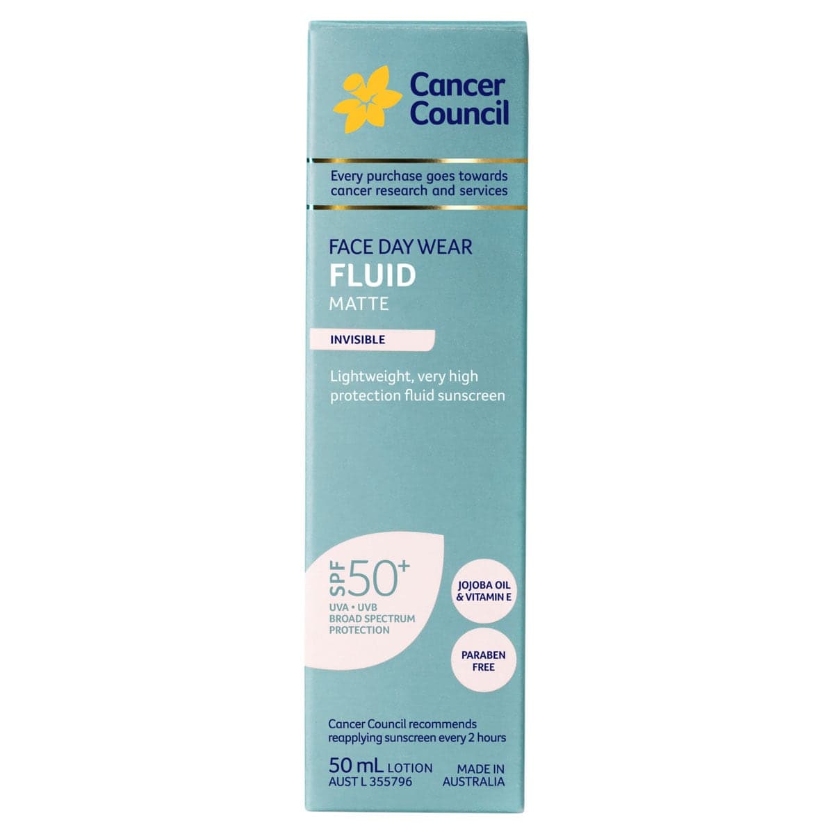 Thumbnail Cancer Council Face Day Wear Fluid Matte Invisible SPF50+ 50ml