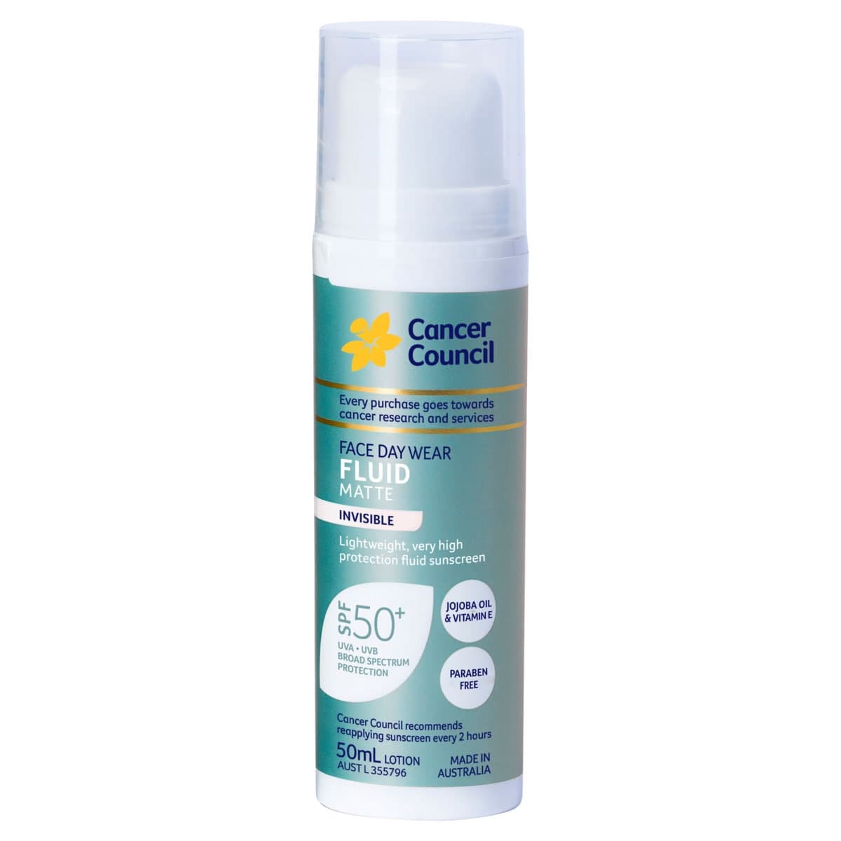 Thumbnail Cancer Council Face Day Wear Fluid Matte Invisible SPF50+ 50ml