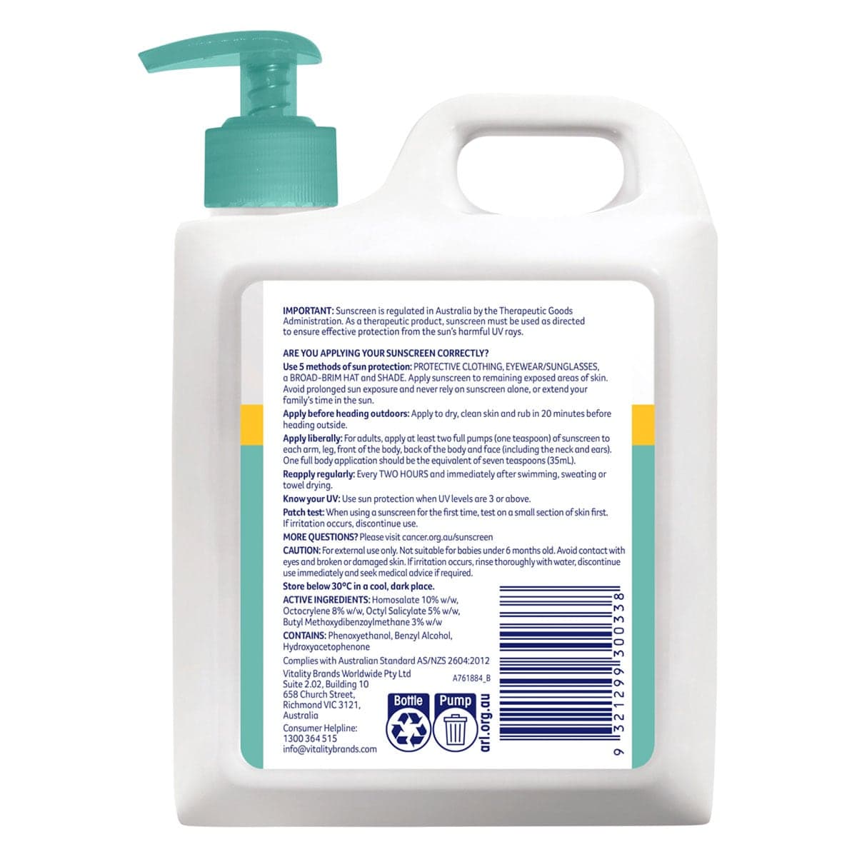 Thumbnail Cancer Council Moisturising Sunscreen SPF50+ - 1 Litre