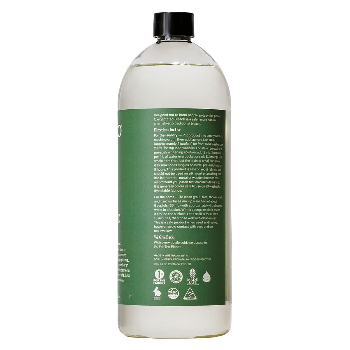 Thumbnail Koala Eco Oxygenated Bleach Fragrance Free 1L