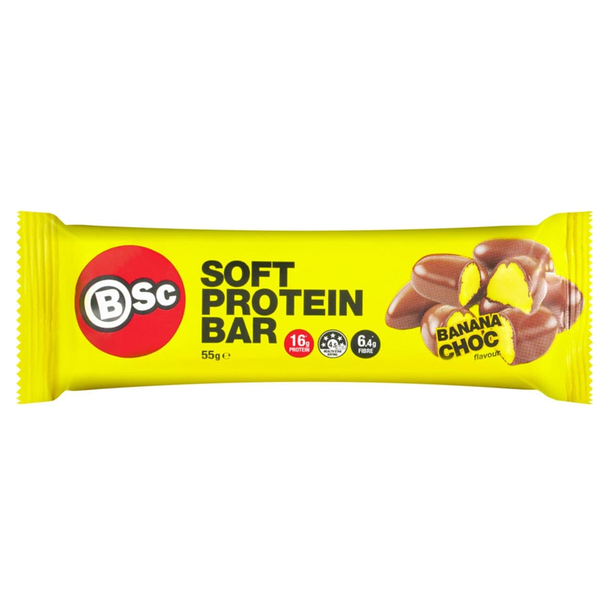 Thumbnail BSc Soft Protein Bar Banana Chocolate Box - 12 x 55g