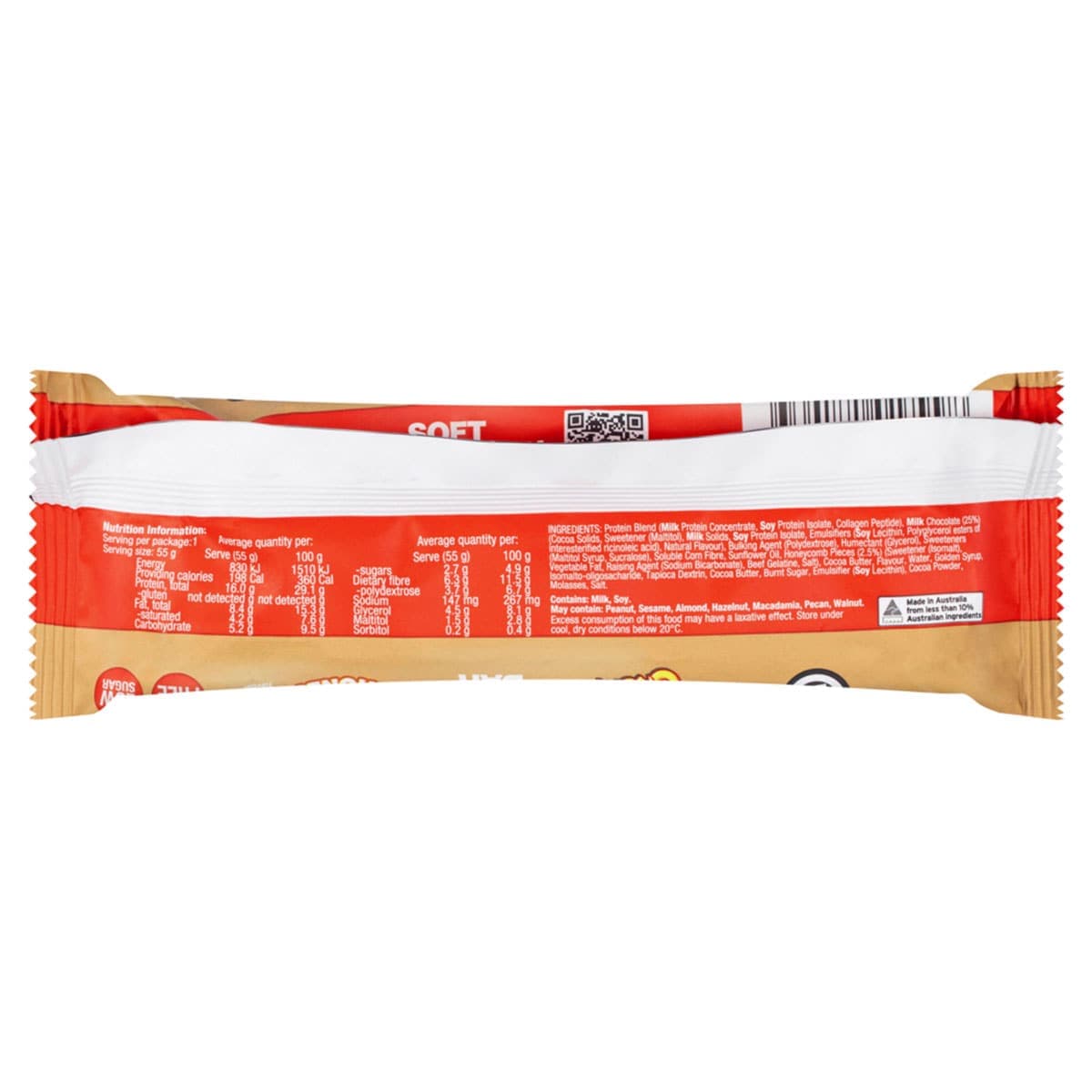 Thumbnail BSc x Violet Crumble Soft Protein Bars Caramel Honeycomb Box 12 x 55g