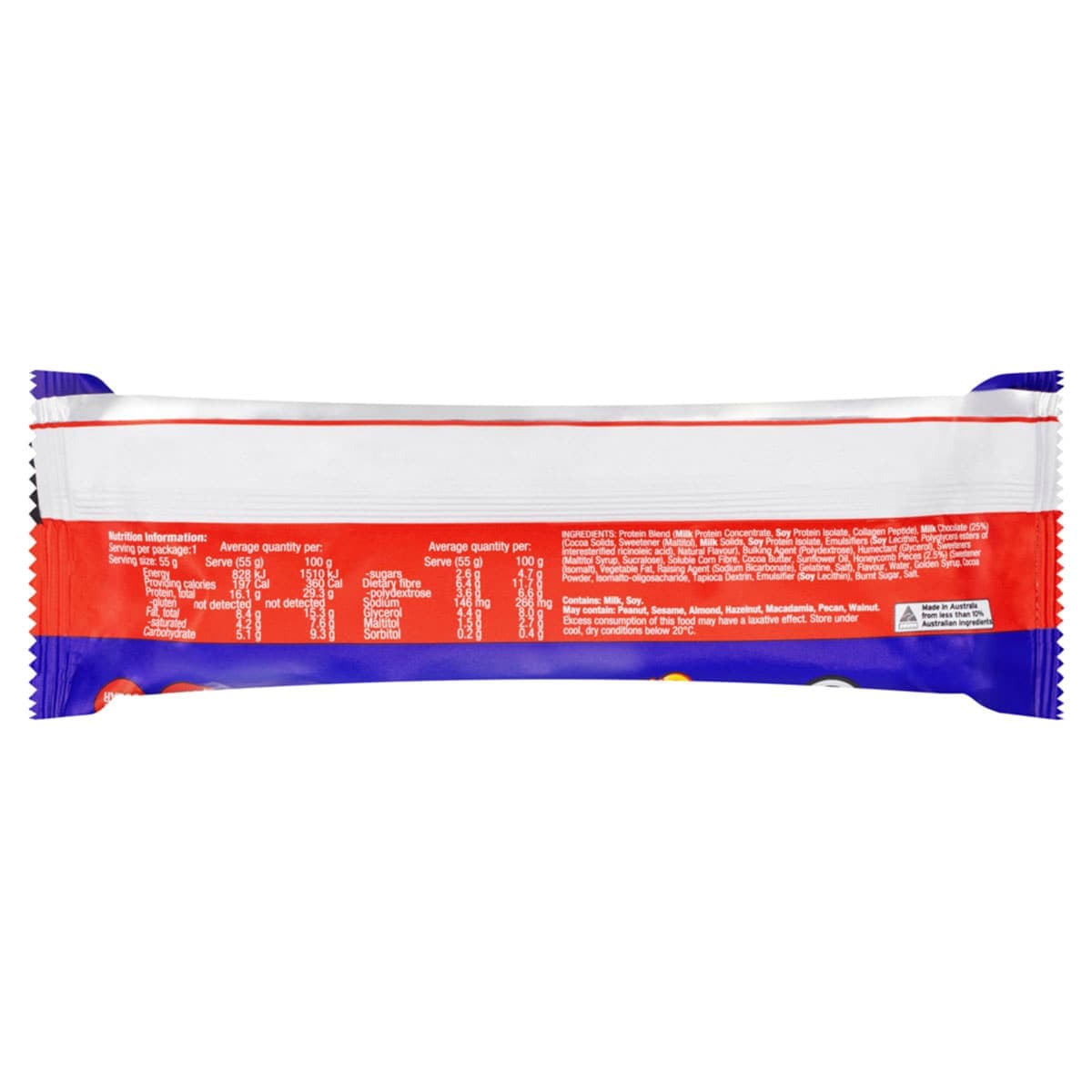 Thumbnail BSc x Violet Crumble Soft Protein Bars Choc Honeycomb Box 12 x 55g