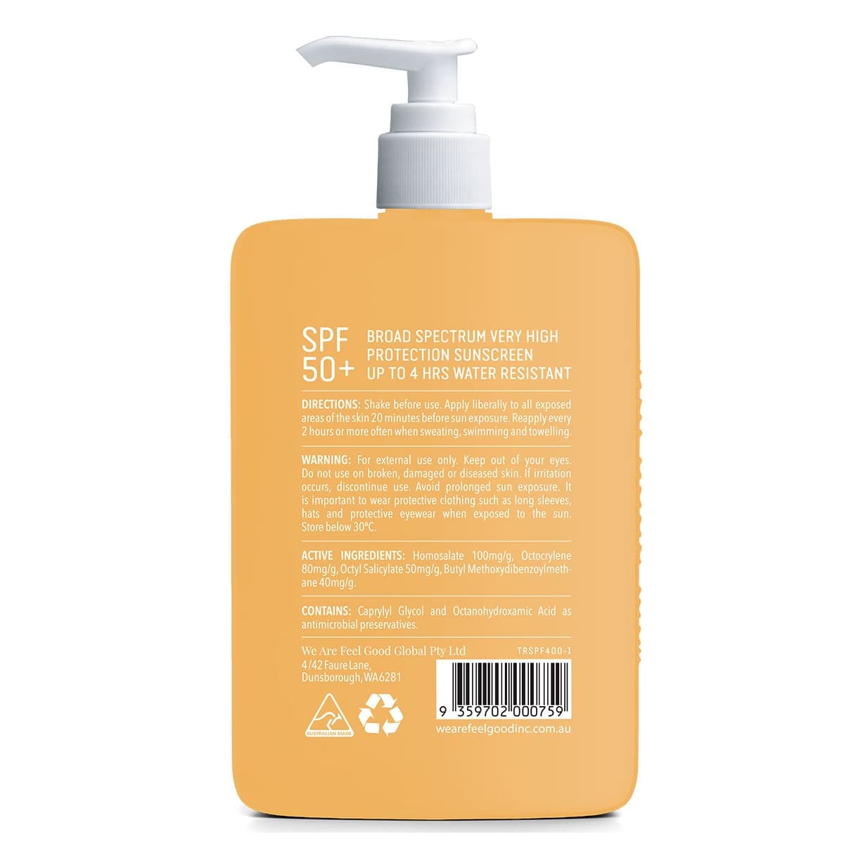 Thumbnail We Are Feel Good Inc. Tropical Sunscreen Lotion SPF50+ 400ml