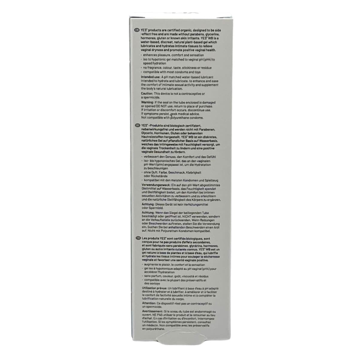 Thumbnail Yes Organic Lubricants WB Water Based Personal Lubricant 50ml