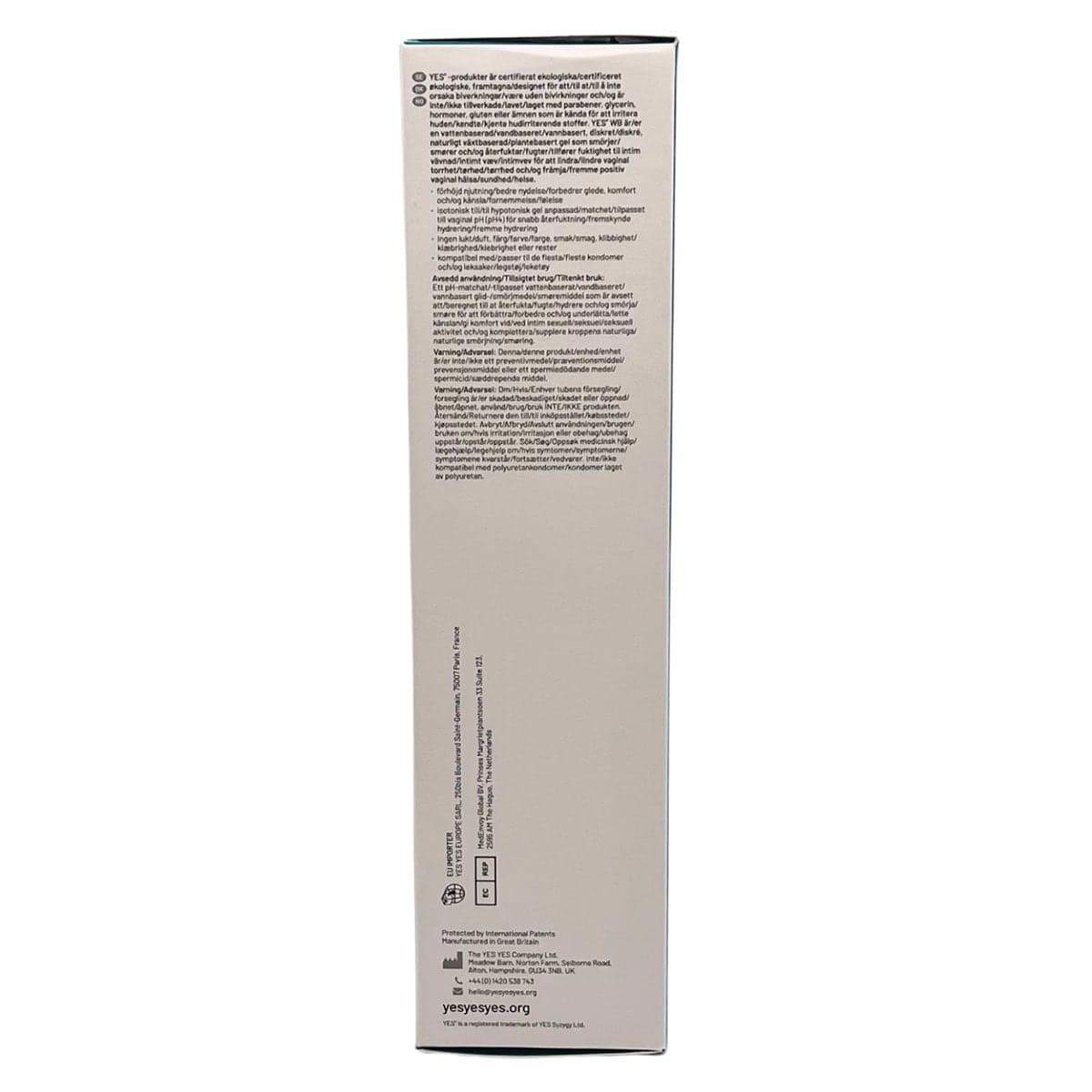 Thumbnail Yes Organic Lubricants WB Water Based Personal Lubricant 150ml
