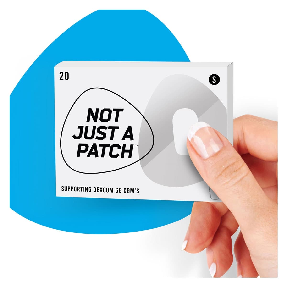 Thumbnail Not Just A Patch CGM Sensor Patch Clear 20 Pack