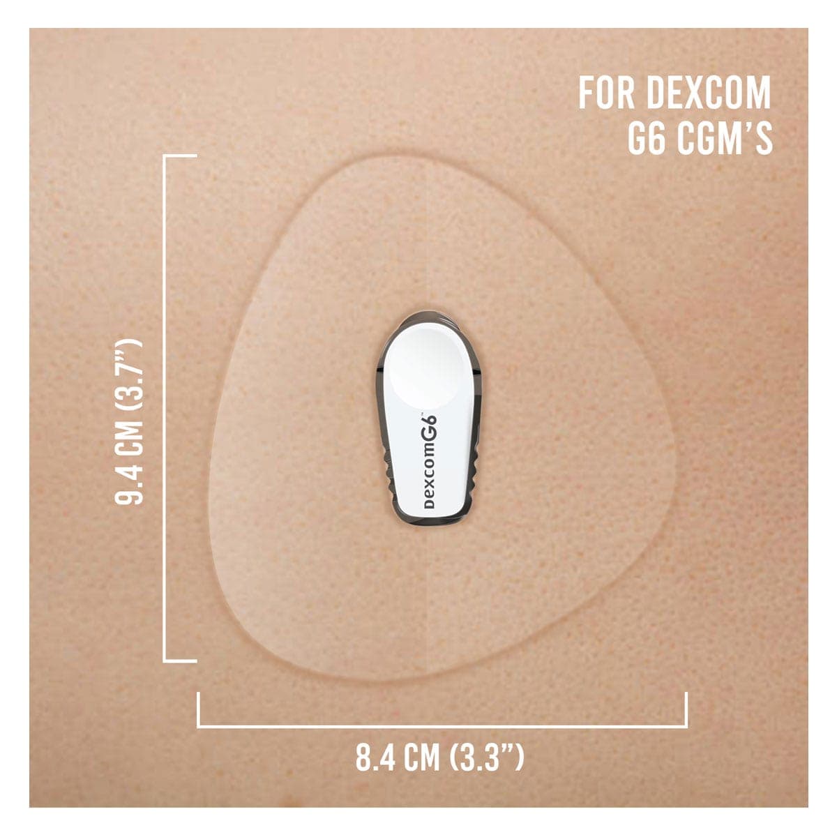 Thumbnail Not Just A Patch CGM Sensor Patch Clear 20 Pack