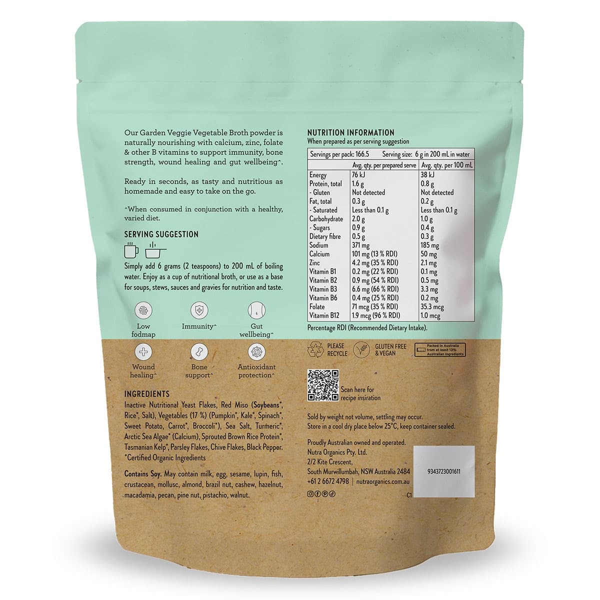 Thumbnail Nutra Naturals Vegetable Broth Garden Veggie 1kg